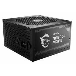 Napajanje MSI 850W MAG A850GL, Full modular, PCIE5, 80 PLUS Gold, ATX 3.1, 306-7ZP8D11-CE0