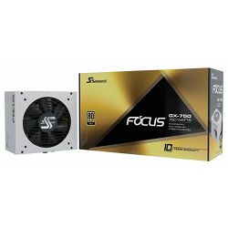 Napajanje Seasonic 750W FOCUS GX 750, White, Full modular, 80 PLUS Gold, ATX 3.1, FOCUS-GX-750-V4-WHITE