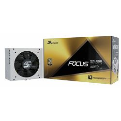 Napajanje Seasonic 850W FOCUS GX 850, White, Full modular, 80 PLUS Gold, ATX 3.1, FOCUS-GX-850-V4-WHITE