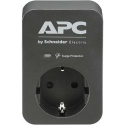 APC PME1WB-GR, Essential SurgeArrest 1 Outlet Black 230V