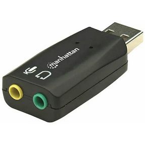Manhattan Sound Adapter, USB, 3D, Black