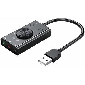 Orico USB eksterna zvučna kartica, ORICO-SC2-BK, 43375