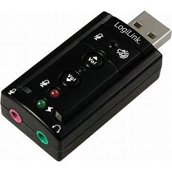 LogiLink USB 7.1 soundcard, Surround Sound Effect, UA0078