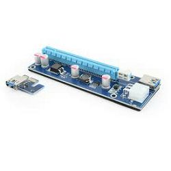 Adapter Extender Riser Gembird PCI-Express riser add-on card, PCI-ex 6-pin power connector (ver.006c)