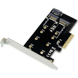 Adapter PCI-e Card 2-in-1 M.2 SSD PCIe, Conceptronic, EMRICK04B