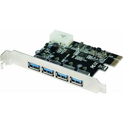 Logilink PCI-e USB 3.0, 4 port , PC0057A