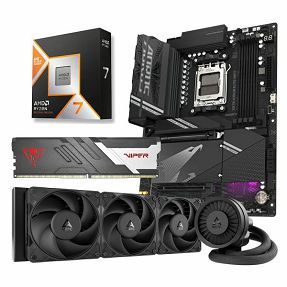 AMD Bundle Ryzen 7 9850X3D Promo, Gigabyte X870 Aorus Elite WIFI7, DDR5 16GB Patriot Viper Venom, Arctic Liquid Freezer III Pro 360 Black