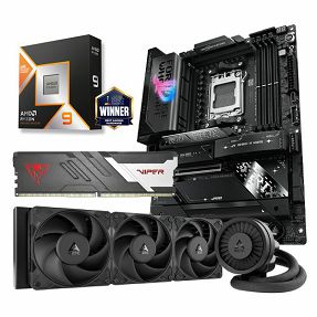 AMD Bundle Ryzen 9 9950X3D Promo, Asus ROG Strix X870E-E Gaming WIFI, DDR5 32GB Patriot Viper Venom, Arctic Liquid Freezer III Pro 360 Black