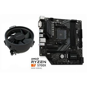AMD Bundle Ryzen 7 5700X Promo, Gigabyte B550M K, AMD Wraith Stealth cooler