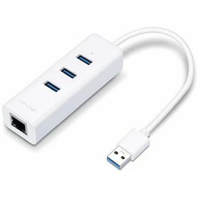 TP-Link UE330, USB 3.0 to Gigabit Ethernet Network Adapter + 3-Port Hub, 3x USB 3.0