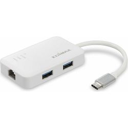Edimax EU-4308, USB-C to 3-Port USB 3.0 Gigabit Ethernet Hub