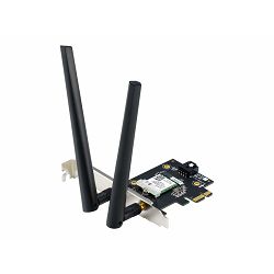 ASUS Wi-Fi 6, AX1800 Dual-Band Bluetooth 5.2 PCIe WiFi Adapter, 90IG07A0-MO0B00
