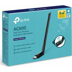 TP-Link Archer T2U Plus, USB 2.0 AC600 High Gain Wireless Dual Band USB Adapter