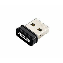ASUS USB-N10 nano Wireless, 150 Mbps, USB, 90IG05E0-MO0R00