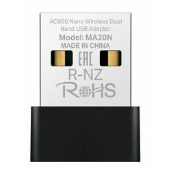 Mercusys MA20N USB Nano WiFi adapter, Dual-Band, AC650, 433Mbps