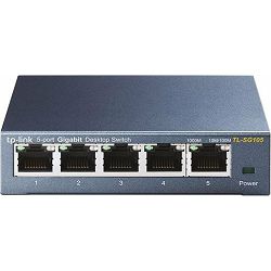 TP-Link TL-SG105, 5-Port Gigabit Desktop Switch, metalno