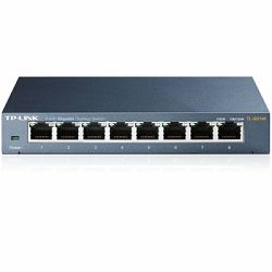 TP-Link TL-SG108E, 8-Port Gigabit Easy Smart Switch, metalno kućište