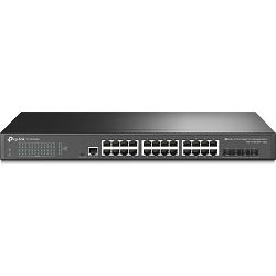 TP-Link Switch TL-SG3428X, 24-Port JetStream Gigabit L2+ Managed Switch with 4 10GE SFP+ Slots