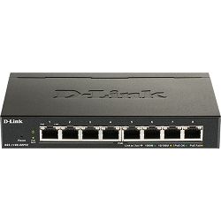 D-Link Switch DGS-1100-08PV2, 8-Port Gigabit Smart Managed PoE+ Switch