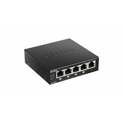 Switch D-Link DES-1005P, 5-Port, 10/100 Mbps, Fast Ethernet, PoE, Unmanaged, DES-1005P/E