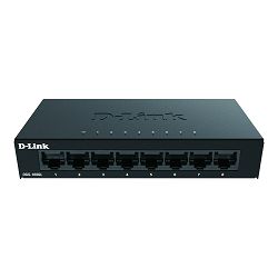 Switch D-Link DGS-108GL, 8-Port, Gigabit, Unmanaged, Desktop, metalno kučište, DGS-108GL/E