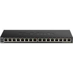 Switch D-Link DGS-1016S, 16-Port, Gigabit, Unmanaged, Low Profile, Metal, DGS-1016S