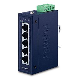 Planet Switch ISW-500T 5-Port 10/100TX Compact Ethernet Switch, Industrial