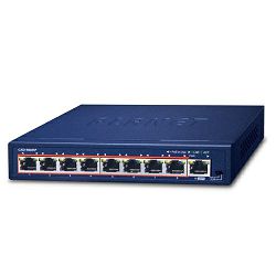 Planet GSD-908HP 8-Port Gigabit Desktop Switch 10/100/1000T 802.3at PoE + 1-Port, PLT-GSD-908HP