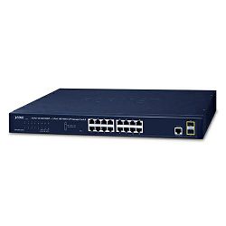 Planet GS-4210-16T2S 16-Port Layer 2 Managed Gigabit Ethernet Switch W/2 SFP Interfaces, PLT-GS-4210-16T2S