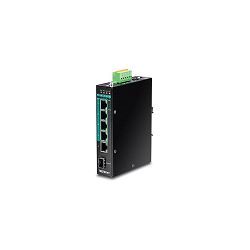 Trendnet Switch TI-PG541I Industrial 6 Port Gbit ManagedL2+ PoE+ Metal Switch