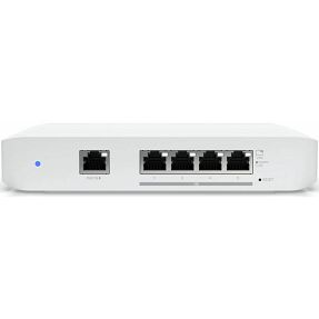 Ubiquiti Switch USW-FLEX-XG, UniFi Managed L2 switch with (4)10Gb Ethernet ports and (1)Gigabit LAN supporting PoE IN (802.3af)