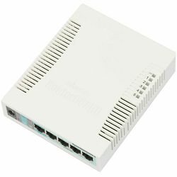 Switch MikroTik RB260GS, 5x Gigabit Ethernet, 1xSFP, Desktop Smart Managed Switch, MIK-RB260GS