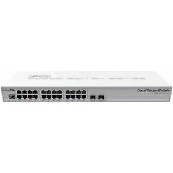 MikroTik CRS326-24G-2S+RM, Cloud Router SwOS/RouterOS powered 24 port Gigabit Ethernet switch with two SFP+ ports, MIK-CRS326-24G-2S+RM