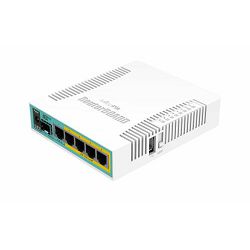 MikroTik Switch RB260GSP, 6-Port, Desktop, Smart Managed, 5-port PoE Output