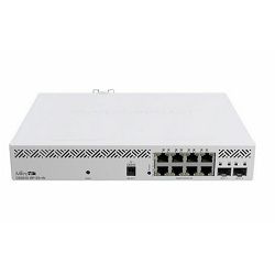 MikroTik Switch Cloud Smart CSS610-8P-2S+IN, 10port, 8-port Gigabit POE, 2-port 10 Gigabit SFP+, MIK-CSS610-8P-2S+IN