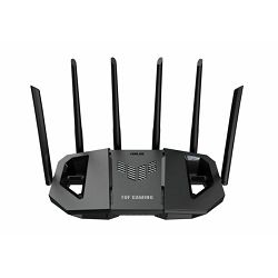 ASUS Router TUF Gaming BE6500 Dual-Band WiFi 7,Extendable Gaming Router, Quad 2.5GbE ports