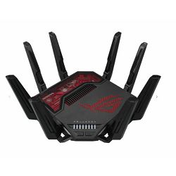 ASUS Router ROG Rapture GT-BE19000 Tri-Band WiFi 7 (802.11be) Gaming Router, 320MHz bandwidth, 4096-QAM, dual 10G ports, AI WAN detection, Triple-level Game Acceleration