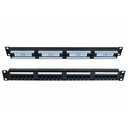 NaviaTec CAT6-UPP331, Unshielded 24 Port Patch Panel, crni NVT-CAT6-UPP331