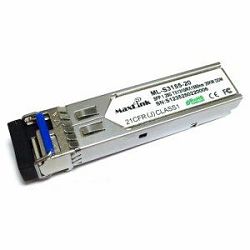 MaxLink MXL-ML-S3155-20, 1.25G SFP optical module, WDM, SM, Tx 1310/Rx1550nm, 20 km, 1x LC connector