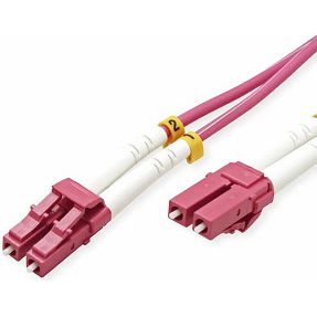 Patch kabel LC-LC MM Duplex 50/125µm OM4, 2m, Fibre optic, Roline, 21.99.8752