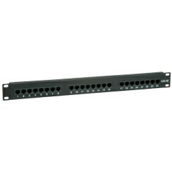 Roline VALUE Cat.5e 19" Patch Panel 24-porta UTP, crni, 26.99.0349