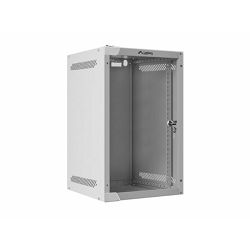 Lanberg zidni mrežni ormar 280x310mm, 10", Glass door, Grey, NVT-WF10-2309-10S