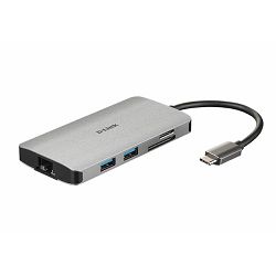 D-Link DUB-M810, 8-in-1 USB-C Hub with HDMI/Ethernet/Card Reader/Power Delivery