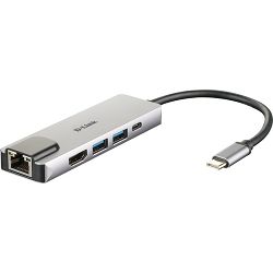 D-Link DUB-M520, 5-in-1 USB-C Hub with HDMI/Ethernet and Power Delivery
