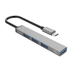 Orico 4-portni USB3.0 hub, USB-C, sivi, 57663, ORICO-AH-13-GY-BP
