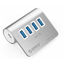 Orico USB-C hub 4-port, 4x USB-A 3.2 Gen1, M3U4-05-SV-BP