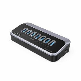 USB-C Hub Orico 7-port, USB-A, M3U3-7A-10-BK-BP