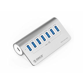 USB-C Hub Orico 7-port, USB-A, M3U7-G2-05-SV-BP