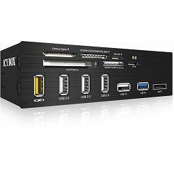 Icy Box IB-867-B 5.25 "multiport panel and card reader