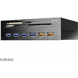 Akasa InterConnect EX Multi slot-Card Readers, USB 3.0, AK-HC-07BK